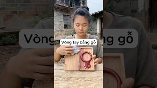 Làm vòng tay bằng gỗ quý tặng bà cụ [upl. by Minnie718]