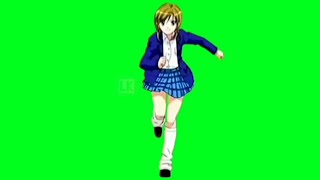 Anime Green Screen Joshi Kōsei no Mudazukai [upl. by Amak]