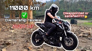 Ns200 bs7 ownership review 11000km completed ✅fully loaded🔥 detailed vidoe [upl. by Palm525]