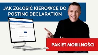 Jak delegować kierowców w portalu zgłoszeń delegowania kierowców Pakiet Mobilności 2022 [upl. by Tchao]