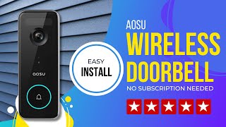 AOSU Wireless Doorbell Video Camera Review Enhancing Home Security [upl. by Renmus375]