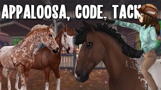 SPOILERS NEW CODE UPDATED APPALOOSA AND NEW ROPE HALTERS Star Stable Spoilers [upl. by Angela758]