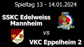 Kegeln  2324  Verbandsliga Männer  Spieltag 13  SSKC Edelweiss vs VKC Eppelheim 2 [upl. by Gardia]