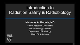 Introduction to Radiation Safety and Radiobiology [upl. by Llertram950]