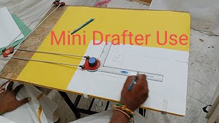 Use of Mini Drafter  Use of Drawing Board  How to Fix Drawing Sheet  Engineering Graphics [upl. by Blakely494]