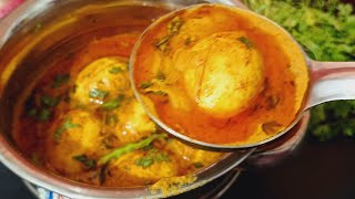 Simple amp Tasty Egg Gravy Egg Curry Recipe Egg Masala [upl. by Mureil]