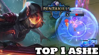 Wild Rift ashe  top 1 ashe Gameplay Rank [upl. by Kcaj]