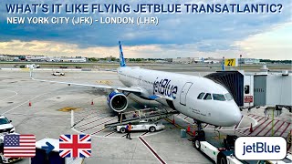 REVIEW  JetBlue Airways  New York City JFK  London LHR  Airbus A321neo  Economy [upl. by Nimzzaj]