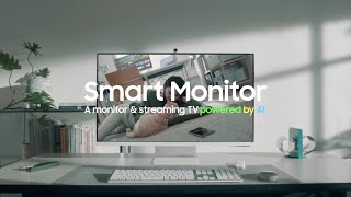 Smart Monitor A monitor amp streaming TV powered by AI  Samsung [upl. by Annavahs]