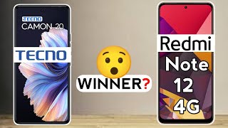 Tecno Camon 20 vs Redmi Note 12 4G  Winner 🤔🔥 [upl. by Thatcher]