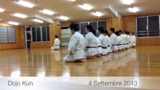 Dojo Kun JKA Tokyo [upl. by Dinsmore]