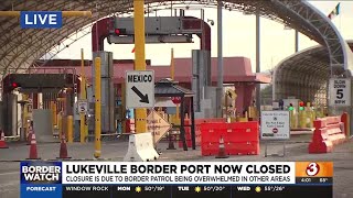 Lukeville border crossing now closed as migrant crossing surge [upl. by Ainatit]