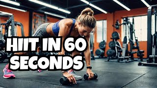 60 Second HIIT Workout For Fast Results [upl. by Lalo]