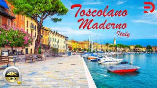 Toscolano Maderno  Italy  A Coastal Walk Around The Resort Town By Lake Garda  4K  UHD [upl. by Rebmaed9]