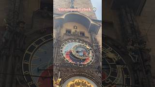 Listen to the chimes 🎐 of Astronomical clock ⌚ Prague travel europe shorts [upl. by Vowel25]