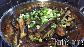 Binagoongang pork giniling with 🍆 eggplant ‼️💯♨️ Bertos Home [upl. by Eiddet503]