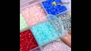 Transparent Electroplate Glass Beads No HoleUndrilled Chip（GLAAYW000193）diy jewelry [upl. by Nahallac940]