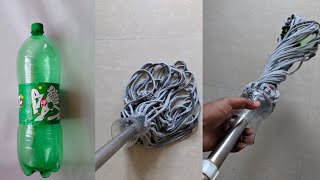 How To Make Floor Cleaning Twist And Squeezable Mop With Plastic Bottle And Old TShirtsHomemade Mop [upl. by Primalia813]