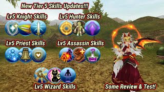 Toram Online  New Tier 5 Skills Knight Hunter Wizard Assassin and Priest  Review and Test [upl. by Aifas]