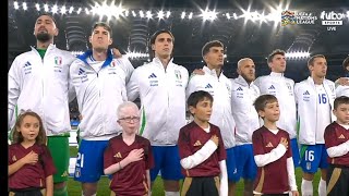 Italy vs Belgium National Anthem  UEFA Nations League 202425 [upl. by Nihcas]