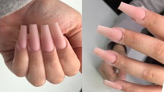 How To  Beginner Friendly Prep Shape Easy Application Coffin Acrylic Nail [upl. by Bryana603]