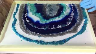 28 Making a Resin Geode Part 1 and 2 [upl. by Pickett]