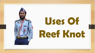 Uses of Reef knot  Scouting Knot  Pioneering  Scouts [upl. by Fulvi230]