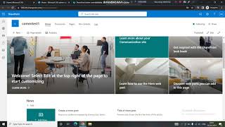 How to create a communication site in SharePoint and Why do we use it [upl. by Llerred]