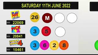 NLCB Online Draws Saturday 11th June 2022 [upl. by Sedruol]