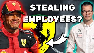 Is Ferrari STEALING Engineers From Mercedes F1 News [upl. by Znieh]