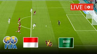 🔴SAUDI ARABIA VS INDONESIA LIVE STREAM TODAY FULL MATCH  FIFA WORLD CUP QUALIFIER AFC LIVE [upl. by Sila]