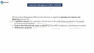 SAP Investment Management Overview S4HANA [upl. by Verada]