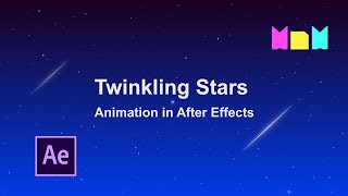 Create Twinkling Stars in After Effects [upl. by Sinnek485]