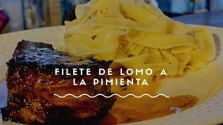 Lomo a la Pimienta  Filete de Lomo [upl. by Kcirreg]