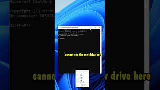 How to Fix a RAW Drive to NTFS The Easiest and Quickest Way shorts [upl. by Einahpad]