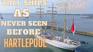 TALL SHIPS HARTLEPOOL DRONE VIDEO 2023 [upl. by Jillian]