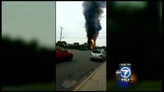 Train derailment massive explosion near Baltimore [upl. by Ayote]