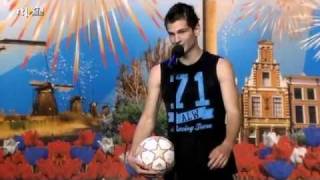 Hollands got Talent 2011  Maarten van Luit Freestyle football show [upl. by Aksehcnarf]