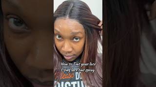 How to Tint your Lace on your Wig This might be the best Lace Tint I tried 🤯 redbykiss shorts [upl. by Perron]