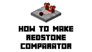 Minecraft Survival How to Make Redstone Comparator [upl. by Sverre787]