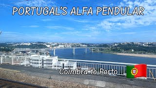 Coimbra to Porto  Comboios de Portugals Alfa Pendular [upl. by Apul]