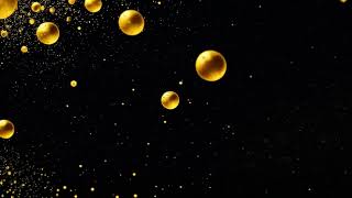 Golden Spheres  black background  screensaver [upl. by Nnahgem]