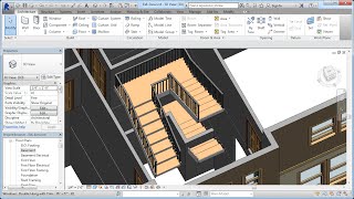 Jensens Residential Design Using Revit 2014  Ch065 Stairs [upl. by Gide335]