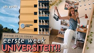 EERSTE WEEK OP DE UNIVERSITEIT VLOG eerstejaars Pedagogische Wetenschappen studente [upl. by Repsac]