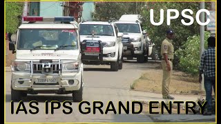 IAS and IPS Grand Entry  IAS and IPS Officers High Security Convoy  UPSC MOTIVATION [upl. by Yelah]