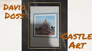 Disney Trip Countdown  25 Days  Disney Collectible a DAY  David Doss Cinderella Castle Art [upl. by Aititil]