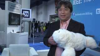 CES Day 1 Takanori Shibata and Medical Robots [upl. by Ennaehr]