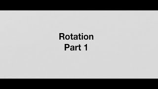 Rotation P1 [upl. by Inail]