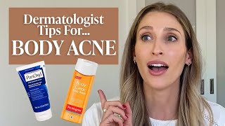 Body Acne or Folliculitis Dermatologist Tips amp Drugstore Skincare Products to Try  Dr Sam Ellis [upl. by Anij698]