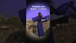 Rangeelo maro dholna  youtubeshorts reel shortsfeed trendingshorts dancevideo likeforlikes [upl. by Otrebilif]